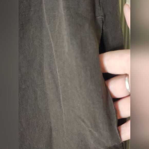 Jones New York 16 Brown SILK LINEN Embroidered Pockets Slvless Women Mini Dress - Picture 4 of 9